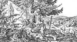 Zeichnung der Erscheinung von Quinau von G.Zindel
